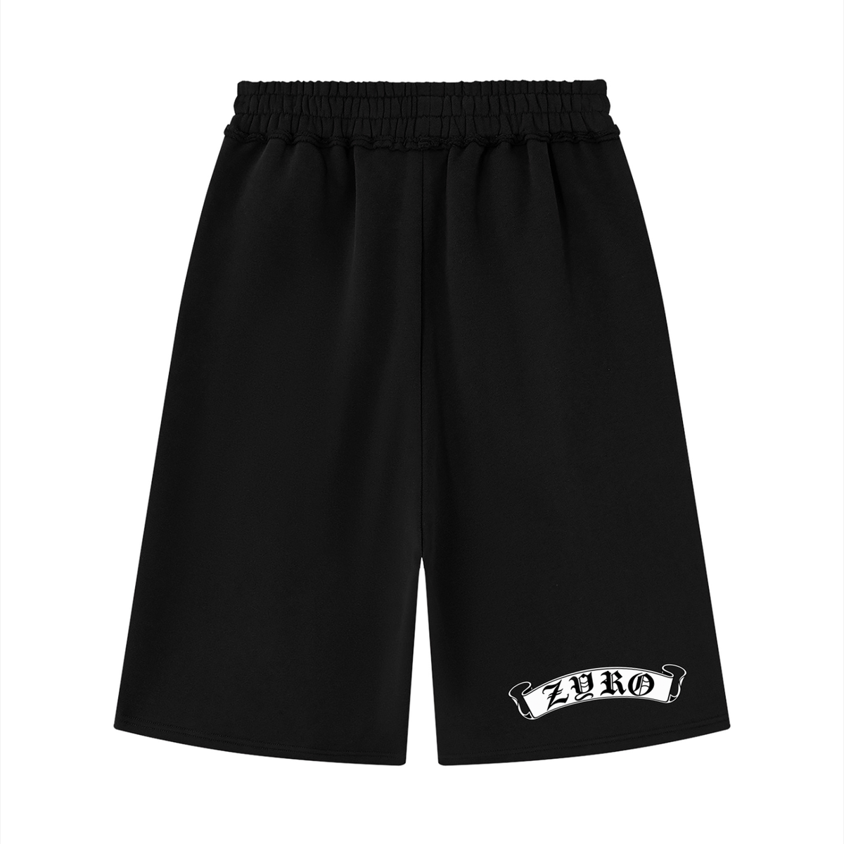 ZYRO Black Long Shorts (BANNER)