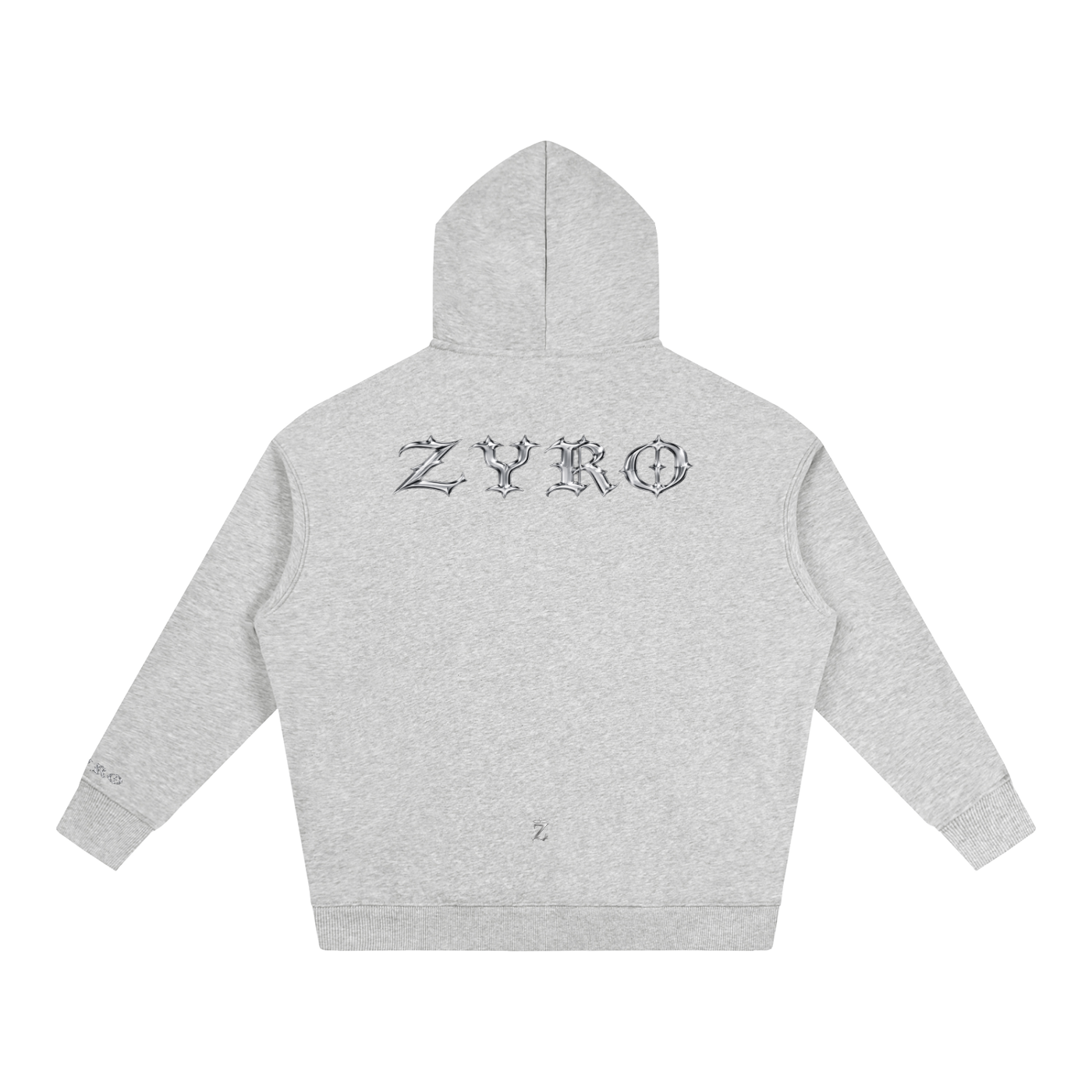 ZYRO Grey Hoodie (CHROME)