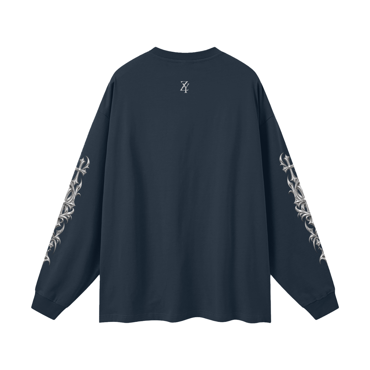 ZYRO Long Sleeve Tee (LUXURY) Navy
