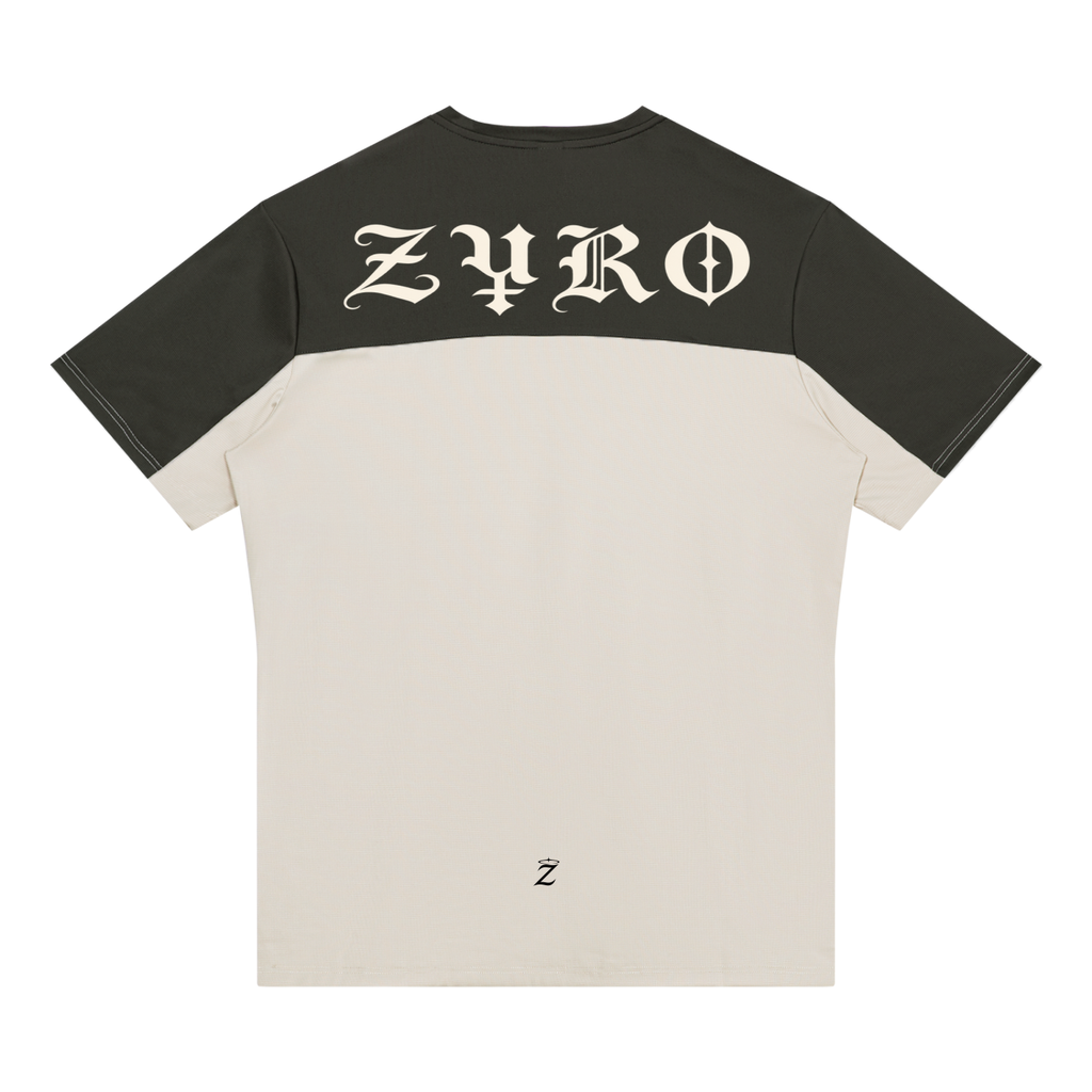 ZYRO Beige&Black Mens Tee (GREEK)