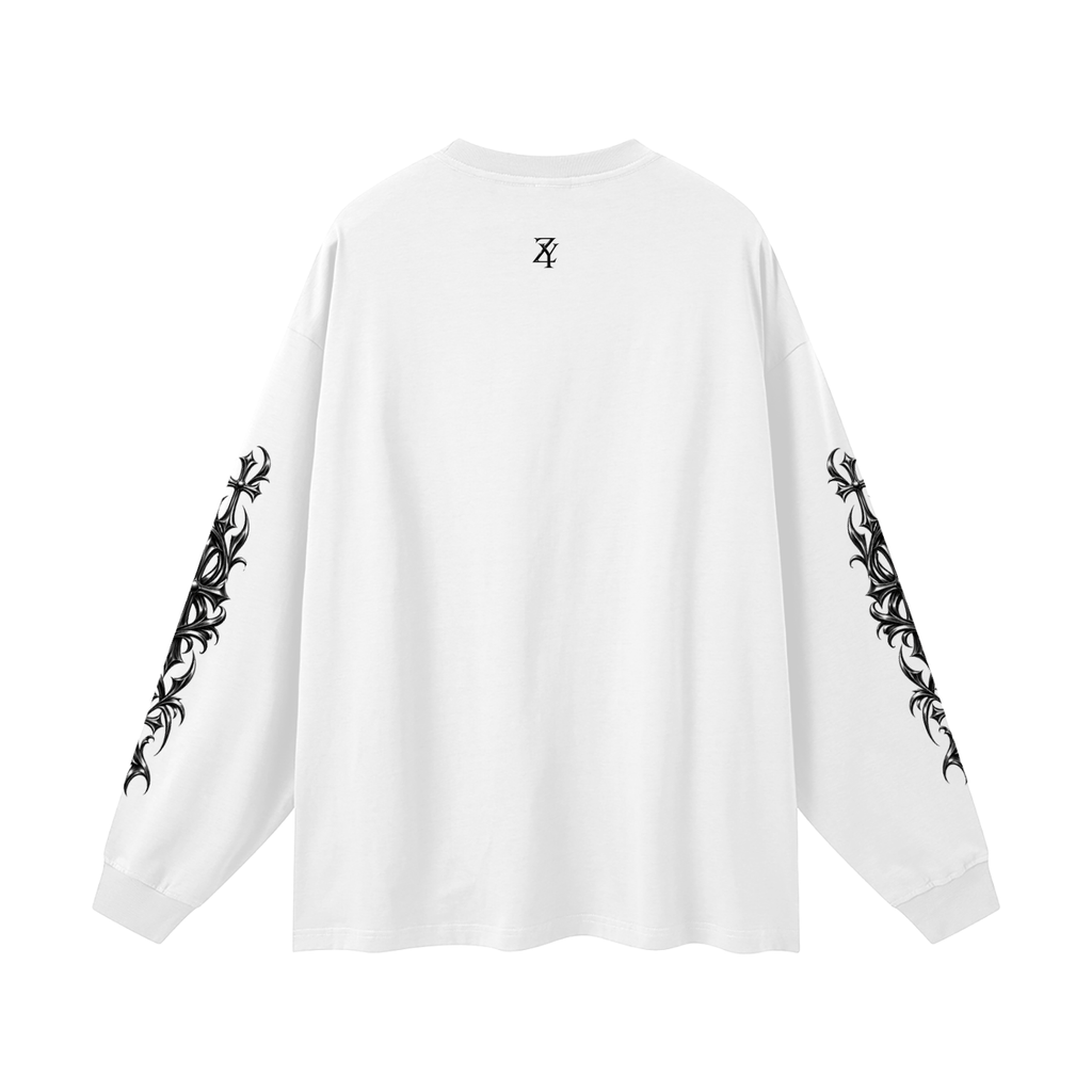 ZYRO Long Sleeve Tee (LUXURY) White