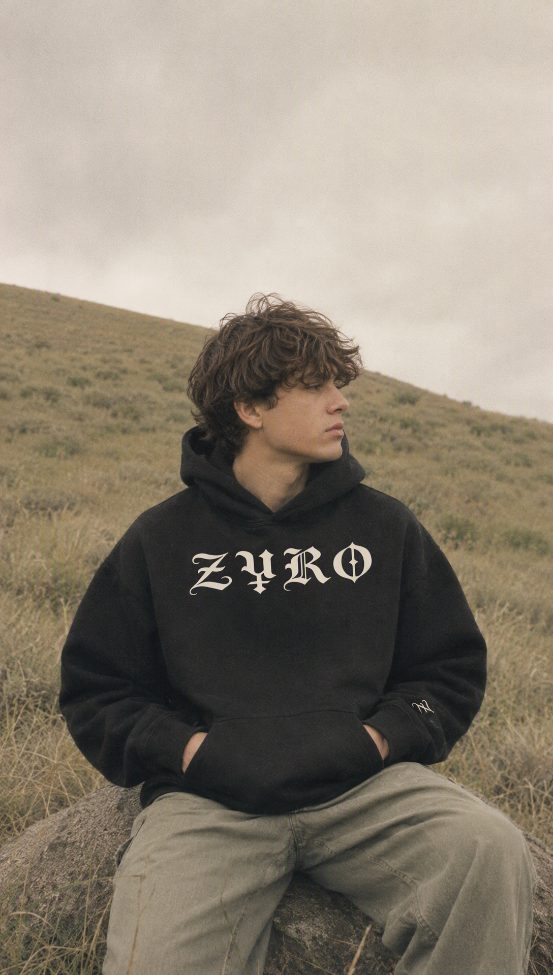 ZYRO Black Hoodie (GREEK)