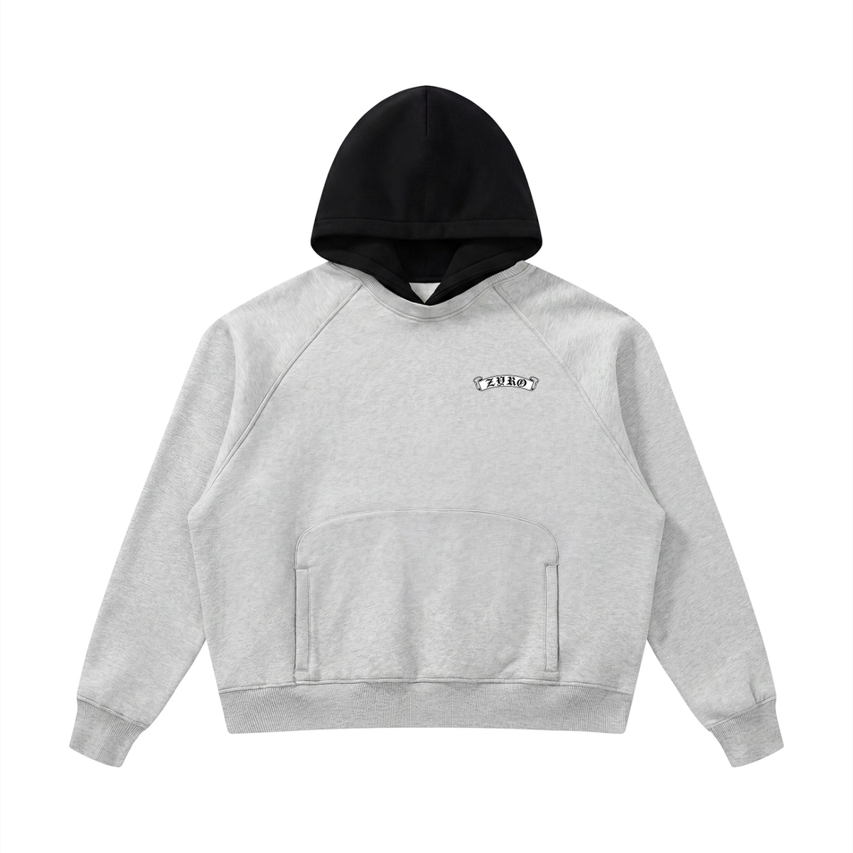 ZYRO Grey & Black Hoodie (BANNER)