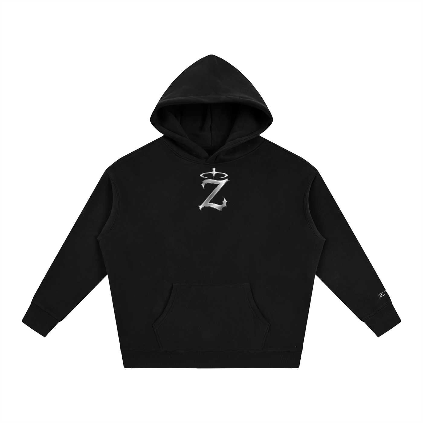 ZYRO Black Hoodie (CHROME)