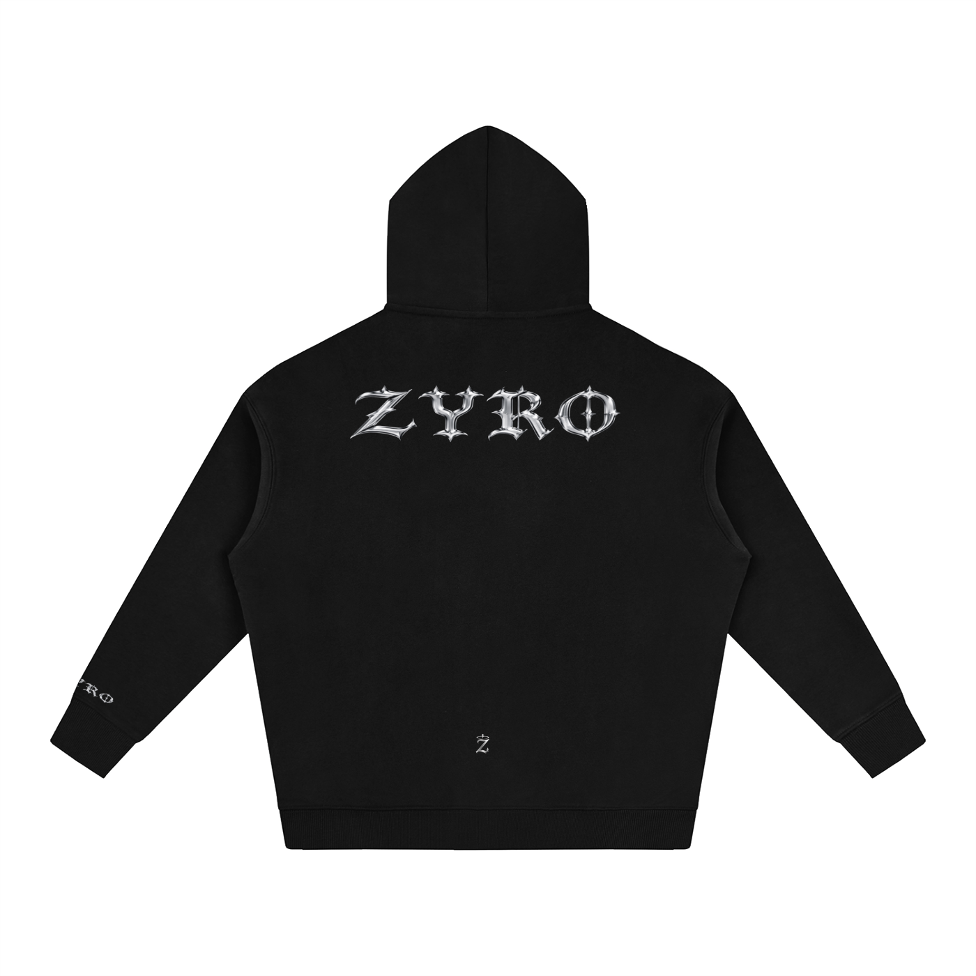 ZYRO Black Hoodie (CHROME)