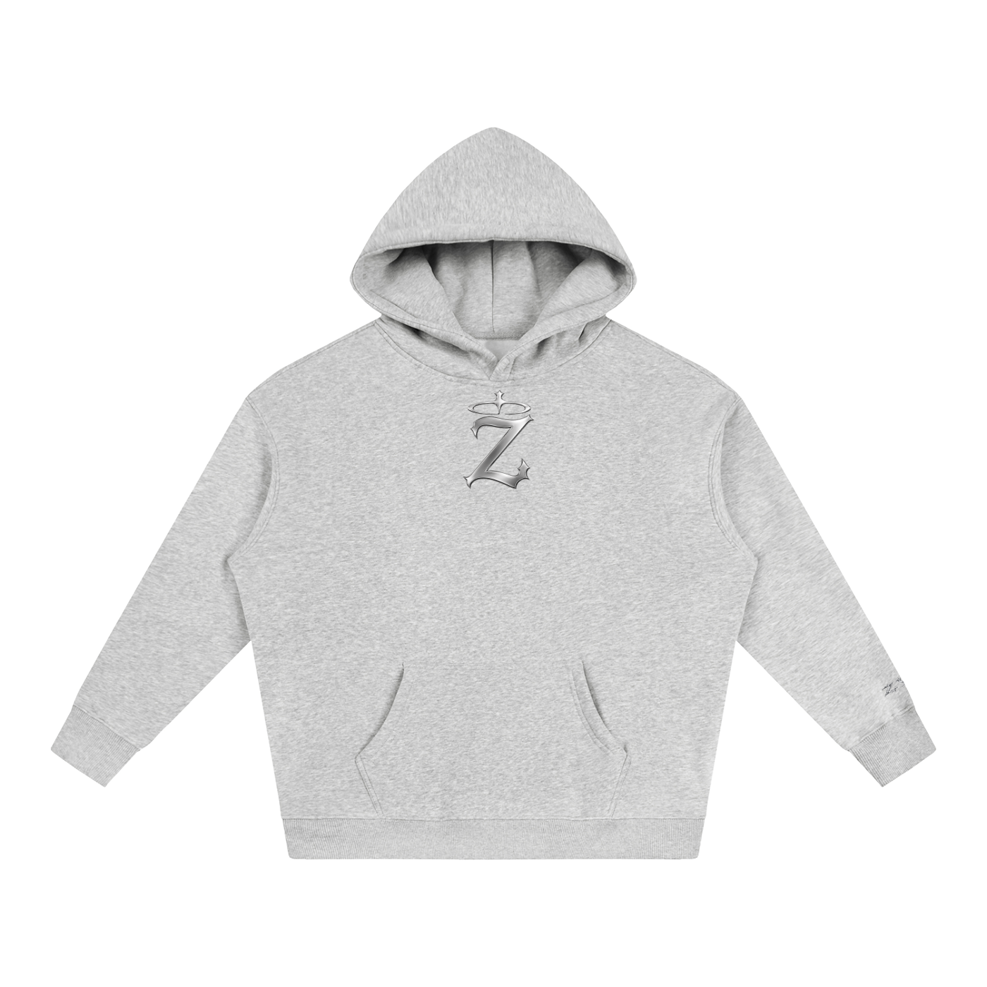 ZYRO Grey Hoodie (CHROME)